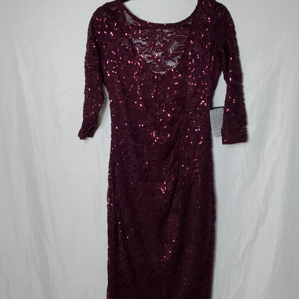 Merlot long sleeve Dress
